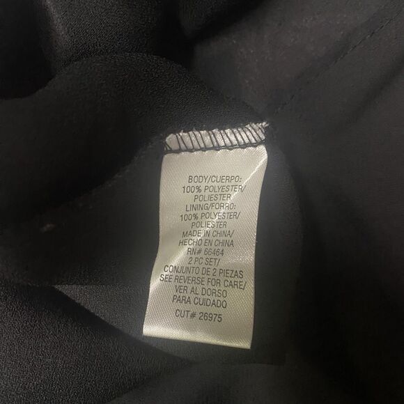 KARIN STEVENS 2 Piece Skirt Blouse Set Purple Floral Midi Ruffle Vintage 80s 10 - Picture 13 of 15